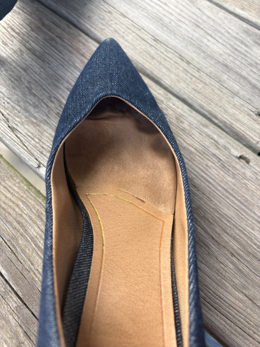 Vionic Josie kitten heel, denim 9.5 M - Picture 6 of 7